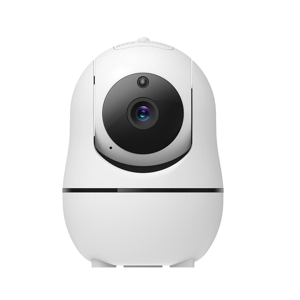 Baby Monitor WiFi HelloKid™ PRO 5” HD Auto Night Vision, Rotire 360°, Zoom Digital 4X, Baterie 4000mAh, Mod ECO, Audio Bidirectional, Raza Actiune 250m, Senzor Temperatura, 8 Cantece, Notificari, Alb — imaginea 5