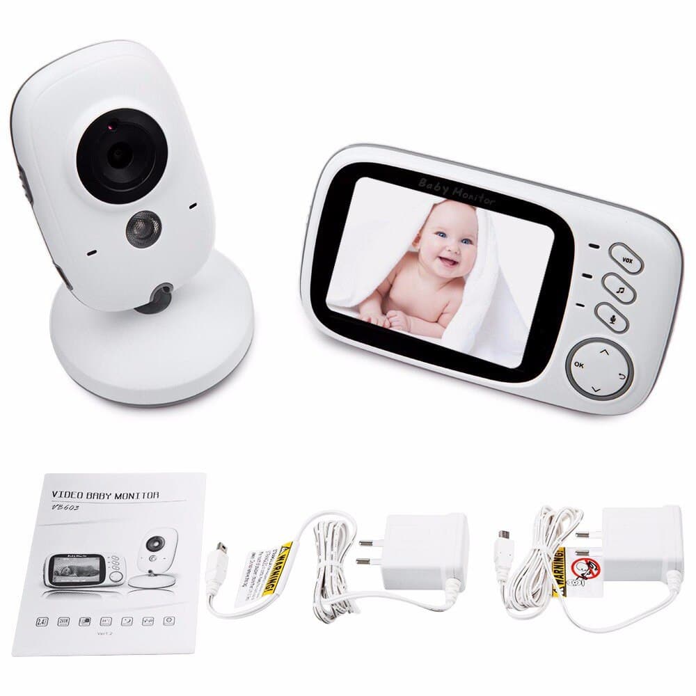 Baby Monitor si Camera Audio-Video Wireless Pentru Supraveghere Bebe, "LikeSmart SpyBaby™", Ecran HD XXL 3.2 Inch LCD, Senzor Sunet, Mod Vedere Nocturna Infrarosu, Talk-Back, Monitorizare Temperatura, Cantece de Leagan + Suzete Cadou — imaginea 4