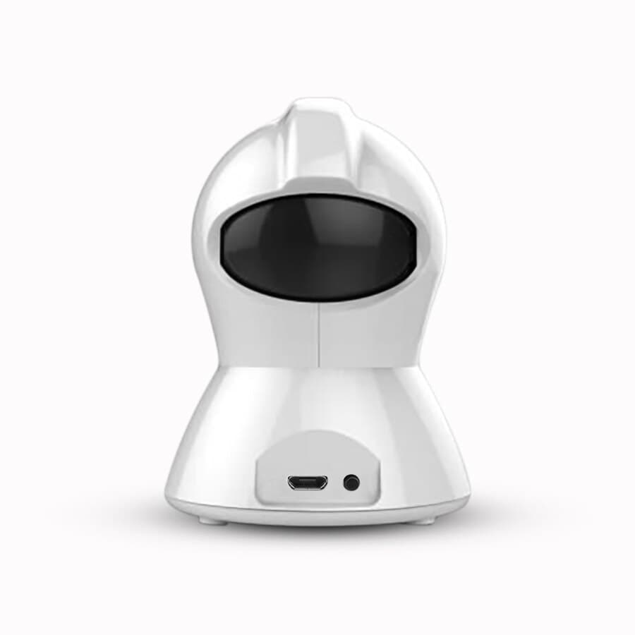 Set Baby Monitor Wireless Sricam™ SH025 Plus SriHome, FullHD 2MP, Monitorizare Video Audio Bebelusi, Auto Tracking, Vedere Nocturna, Audio-Video, Sunet bidirectional, Rotire automata, rezolutie 1920*1080, senzor miscare, alb + sticker "bebe monitorizat" — imaginea 4