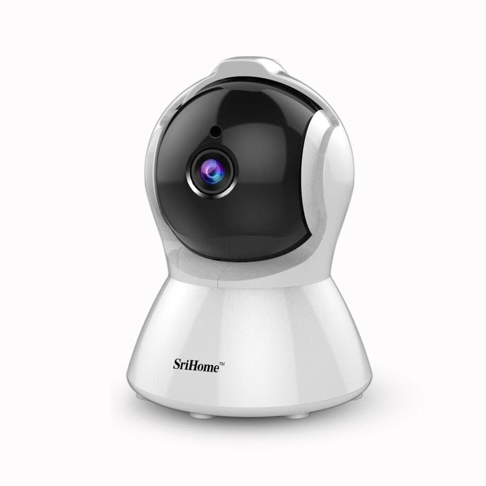 Set Baby Monitor Wireless Sricam™ SH025 Plus SriHome, FullHD 2MP, Monitorizare Video Audio Bebelusi, Auto Tracking, Vedere Nocturna, Audio-Video, Sunet bidirectional, Rotire automata, rezolutie 1920*1080, senzor miscare, alb + sticker "bebe monitorizat" — imaginea 5