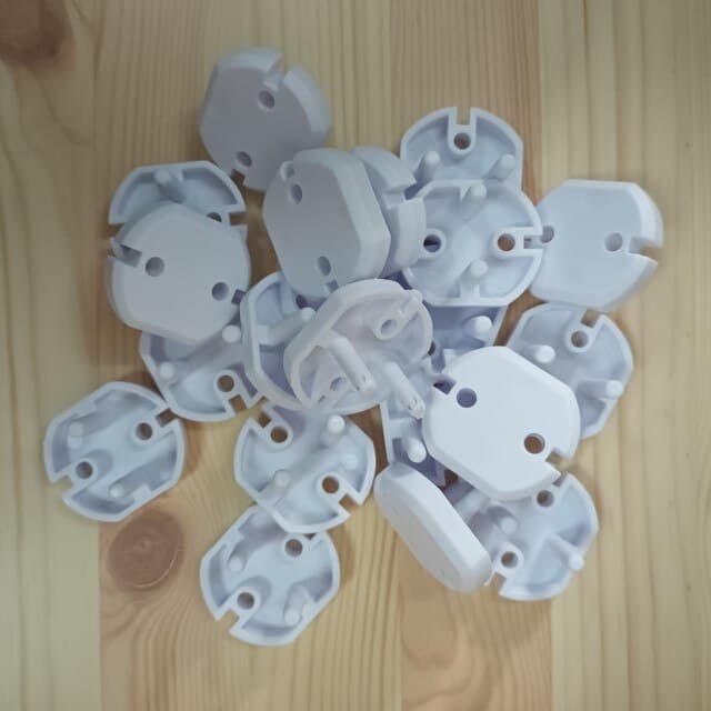 Set protectii pentru prize copii, Empria, 20 bucati clasice, Alb — imaginea 5