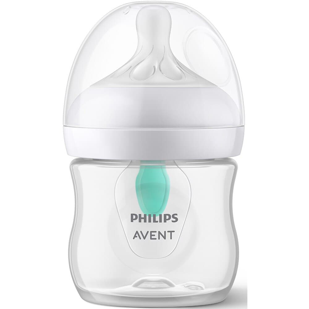 Biberon Philips Avent Natural Response SCY670/01, cu dispozitiv anticolici AirFree, 125 ml, tetina care functioneaza ca sanul mamei, cu debit 2, tetina fara scurgeri, +0 luni, fara BPA, usor de curatat — imaginea 3