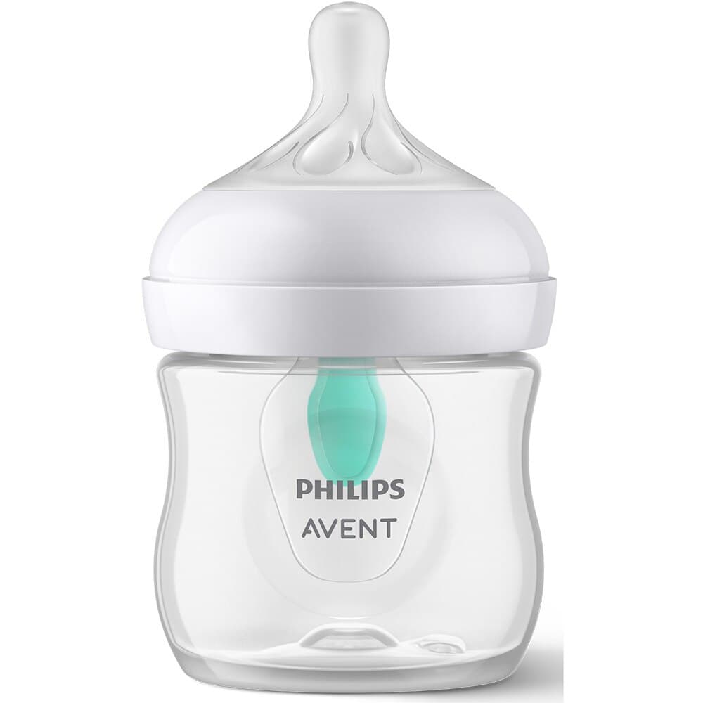 Biberon Philips Avent Natural Response SCY670/01, cu dispozitiv anticolici AirFree, 125 ml, tetina care functioneaza ca sanul mamei, cu debit 2, tetina fara scurgeri, +0 luni, fara BPA, usor de curatat — imaginea 4