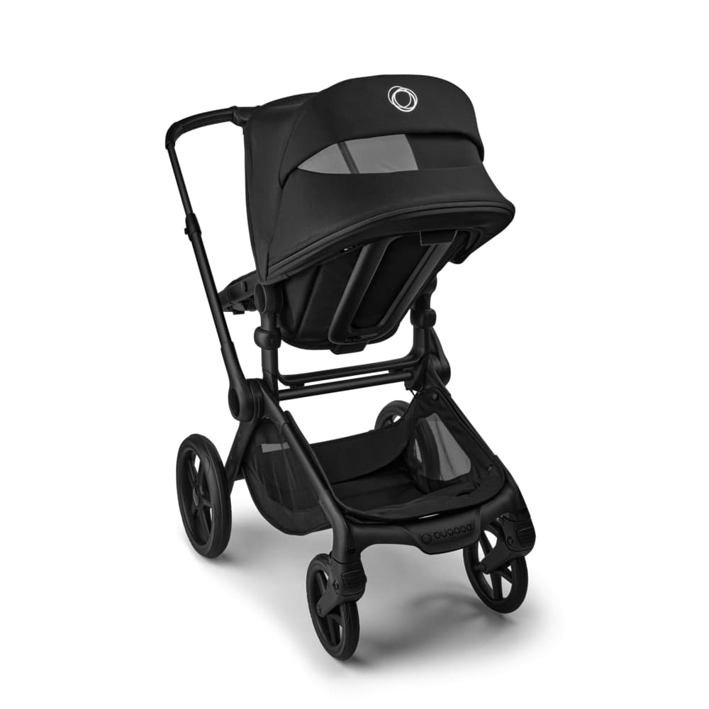 Carucior Bugaboo Fox 5 Renew Black Heritage Black 2 in 1, 0 - 22 kg, pliabil, Negru — imaginea 4