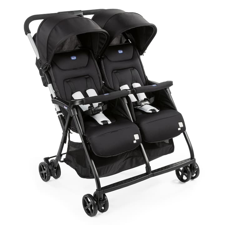 Carucior gemeni, Chicco, Ohlala, Ultra usor si compact, 8 kg, 0 luni+, Negru — imaginea 2