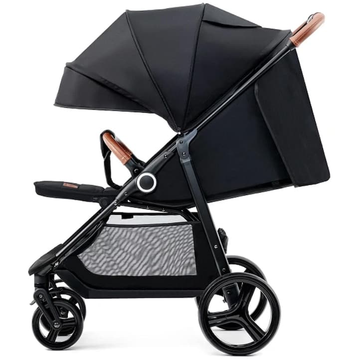 Carucior sport, ultra compact, Kinderkraft Grande Plus, 0-22 kg, negru — imaginea 2