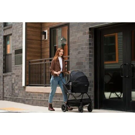 Carucior compact pentru bebelusi Nuna TRIV Next Caviar, de la nastere — imaginea 3