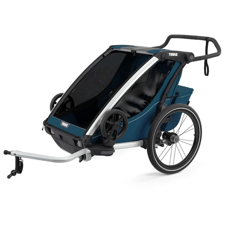 Carucior multisport Thule Chariot Cross 2, Majolica Blue — imaginea 2