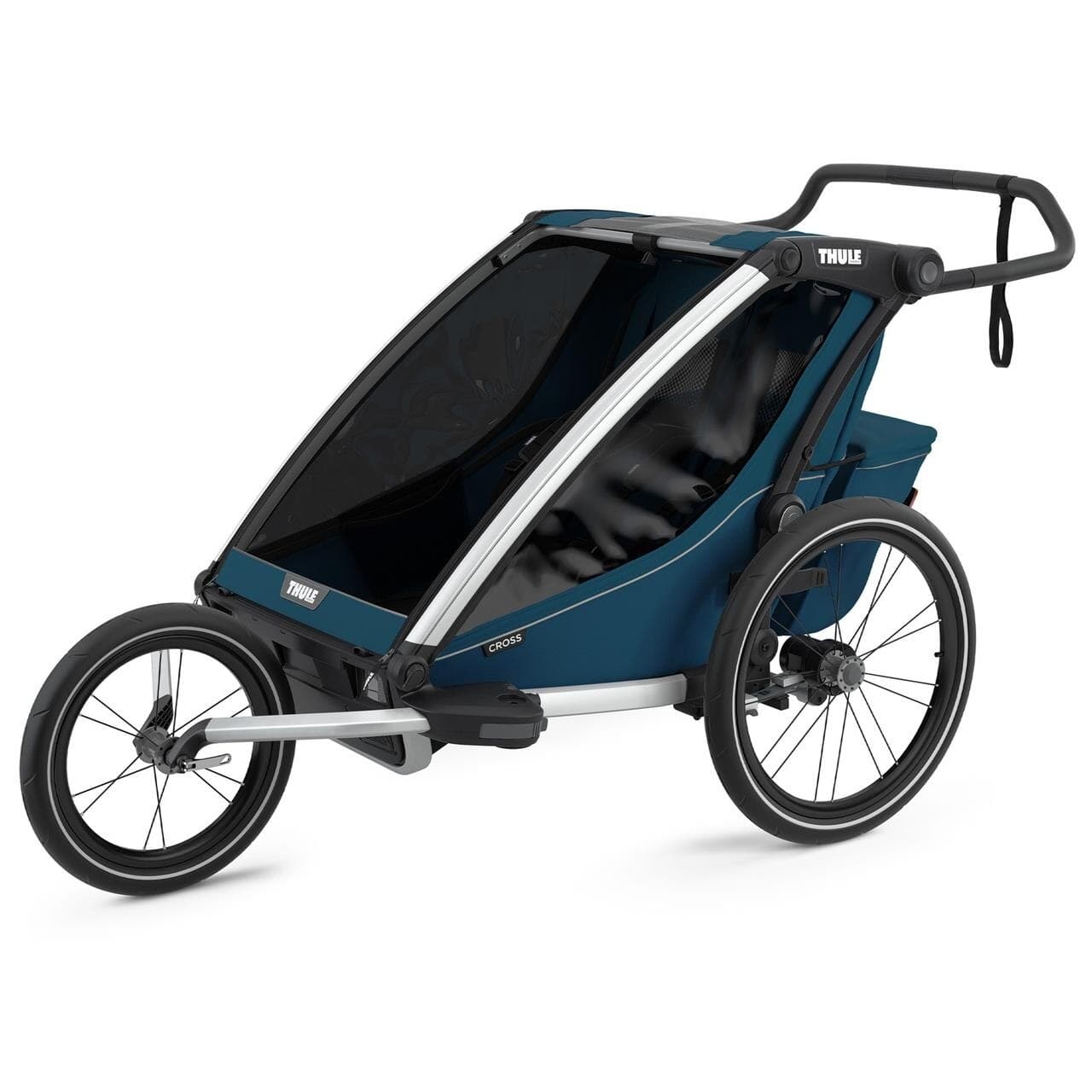 Carucior multisport Thule Chariot Cross 2, Majolica Blue — imaginea 4