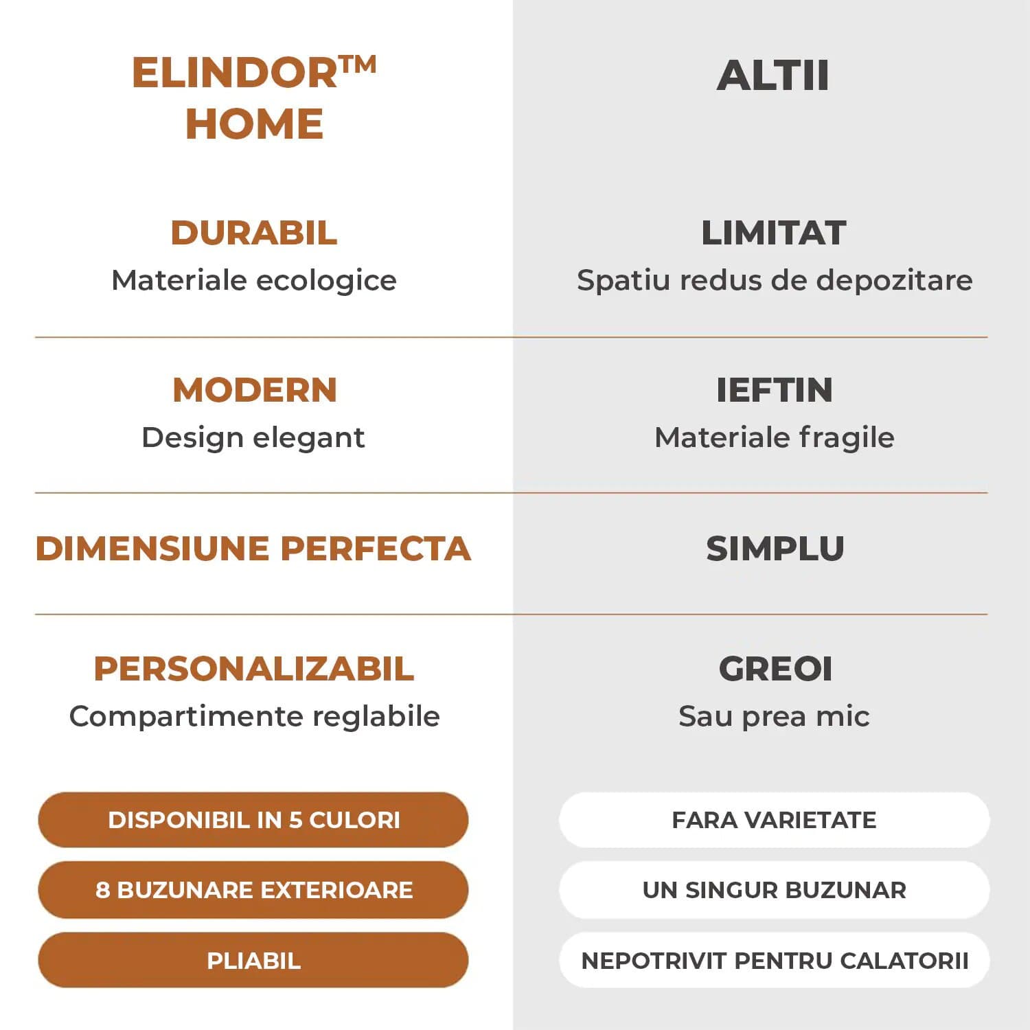Cutie Depozitare pentru Scutece Elindor® Compartimentare Ajustabila, Organizator pentru Camera Copilului, Organizatoare pentru Dulap, Cutie Organizare, Cos Multifunctional, Separator Haine, Paturi, Jucarii, pentru Dormitor, Masina, 23 x 33 x 18 cm, Bej — imaginea 3