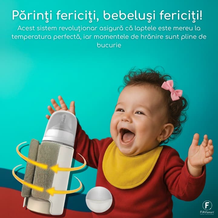Incalzitor Biberon/Biberoane Portabil FAVsmart K6, 8000 mAh, USB-C 18W, 6 Trepte (38-50°C), Ecran LCD, Incalzire Constanta, Lumina De Veghe, Acasa/Masina/Calatorii, Incarcator Inclus, Incarcator Auto, Bej — imaginea 2