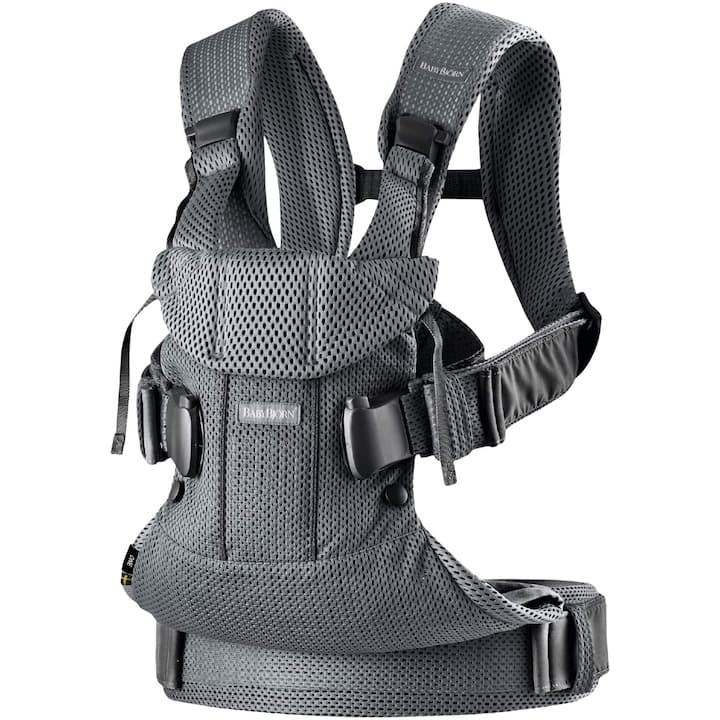 Marsupiu anatomic pentru bebelusi BabyBjorn One Air Anthracite, 3D Mesh