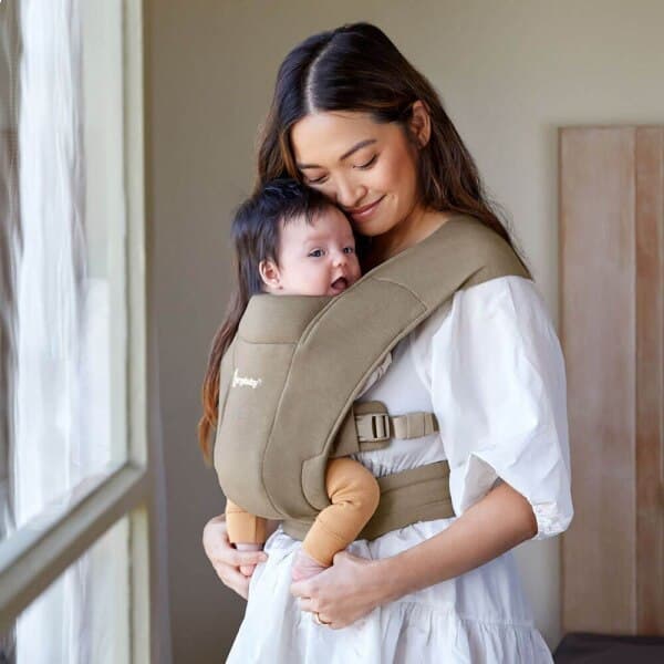 Marsupiu Ergobaby Embrace Olive — imaginea 3