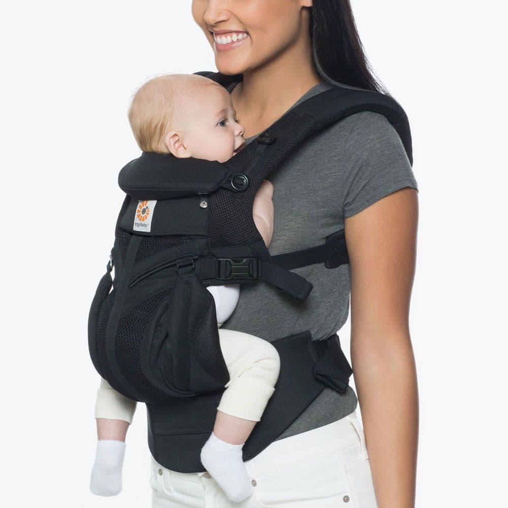 Marsupiu Omni 360 Cool Air Mesh Onyx Black Ergobaby 0+luni — imaginea 3
