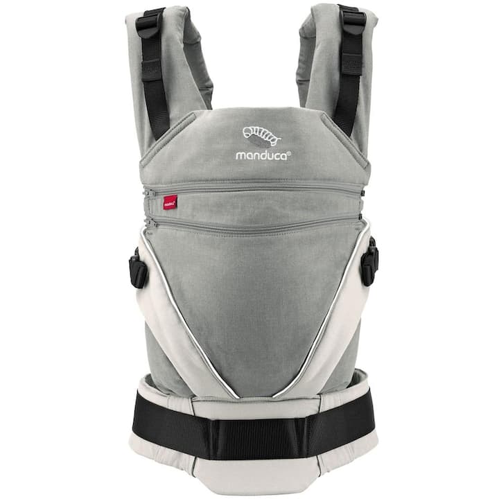 Marsupiu Manduca XT, pana la 20 kg, Gri/Alb — imaginea 2