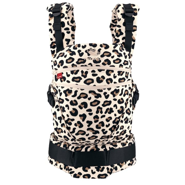 Marsupiu Manduca XT WildLife Leo, pana la 20 kg, 3 pozitii, Negru/Bej — imaginea 2