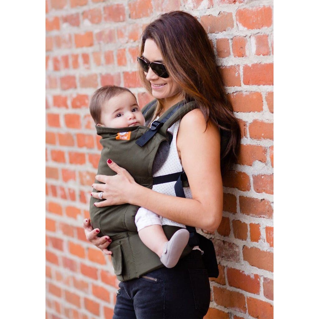 Marsupiu Tula Toddler Canvas Olive, pana la 27 kg — imaginea 3