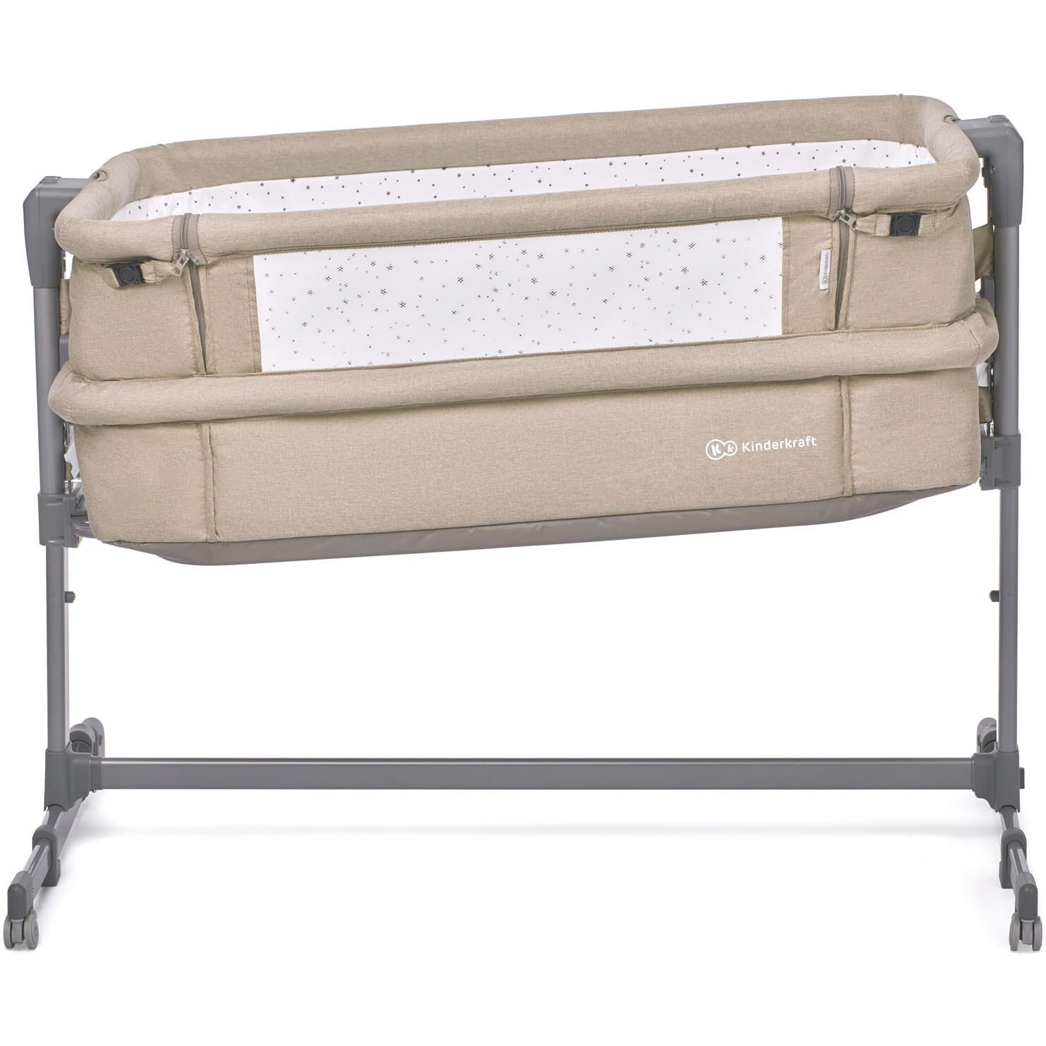 Patut 2 in 1 Co Sleeper Kinderkraft Neste Up, Bej — imaginea 4