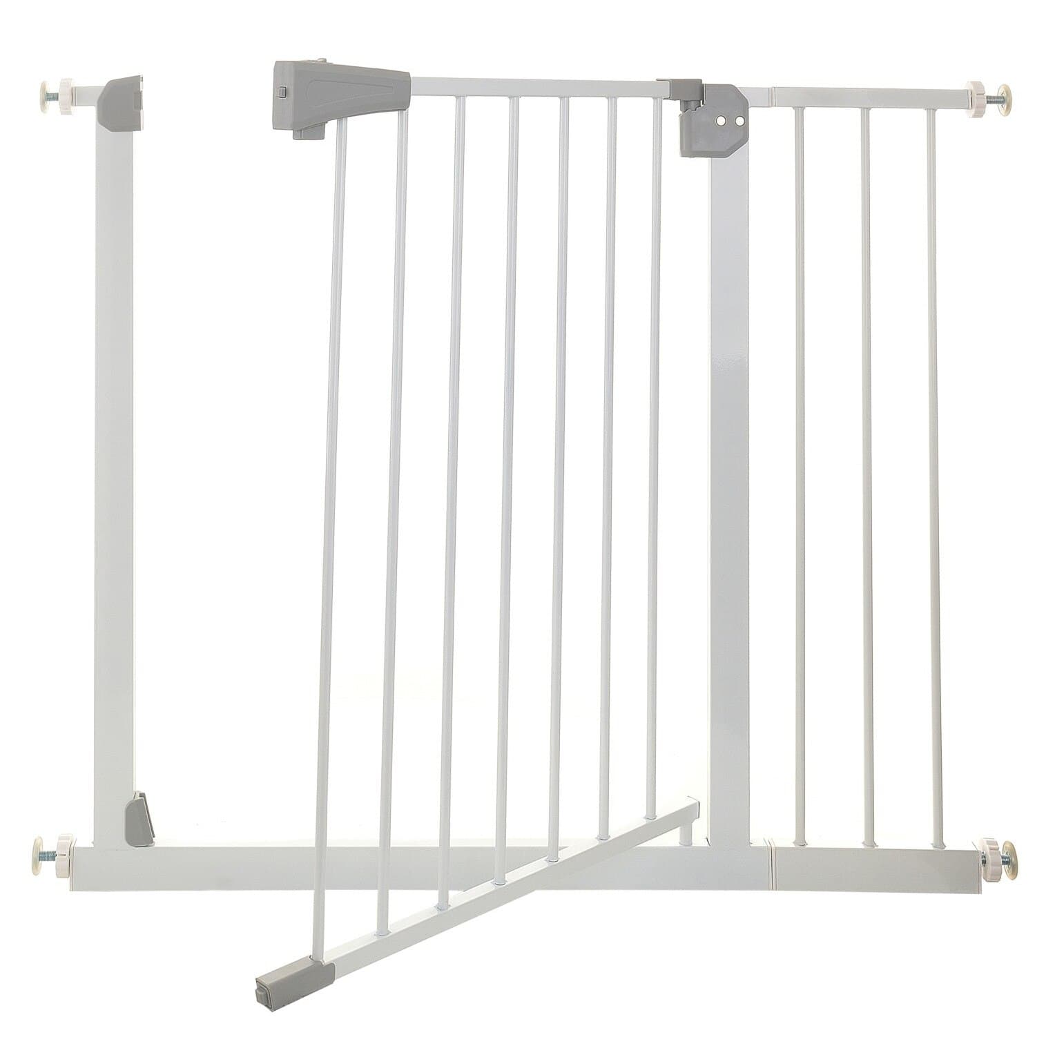 Poarta de Siguranta idealStore Safety Gate pentru Scari, dimensiuni ajustabile 75 - 103 cm, Fabricata din Otel, culoare Alb — imaginea 4