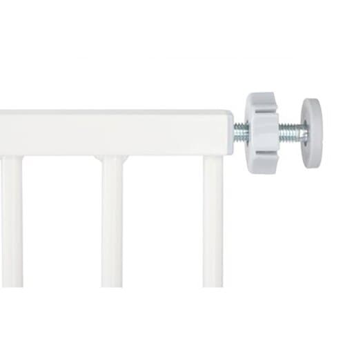 Poarta siguranta Qmini Thor, 74 - 109.4 cm, Inchidere automata, Sistem dublu de blocare, Otel, Alb — imaginea 4
