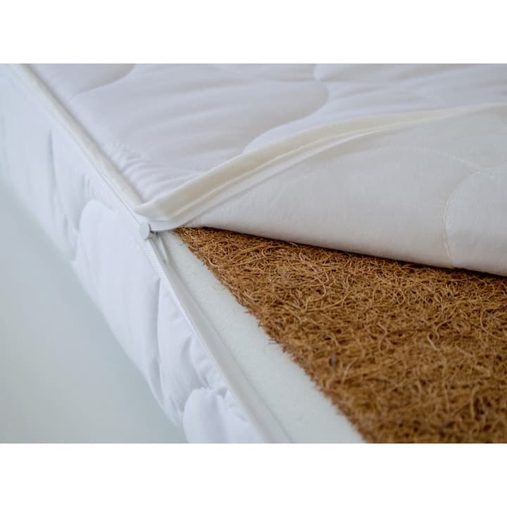 Saltea Copii Patut Fibra Cocos 120x60x12 Husa detasabila, lavabila - alba, MyKids — imaginea 2