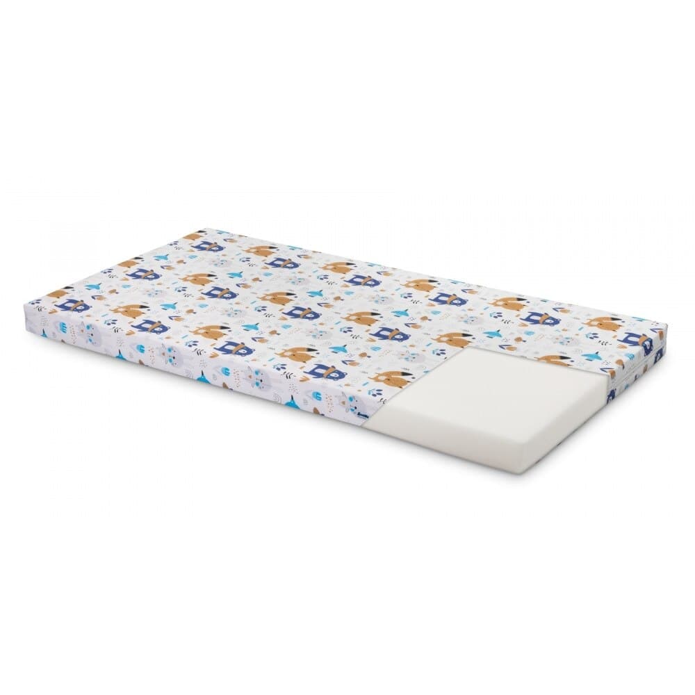 Saltea de spuma Sensillo 120x60 cm Gri/Animale — imaginea 4