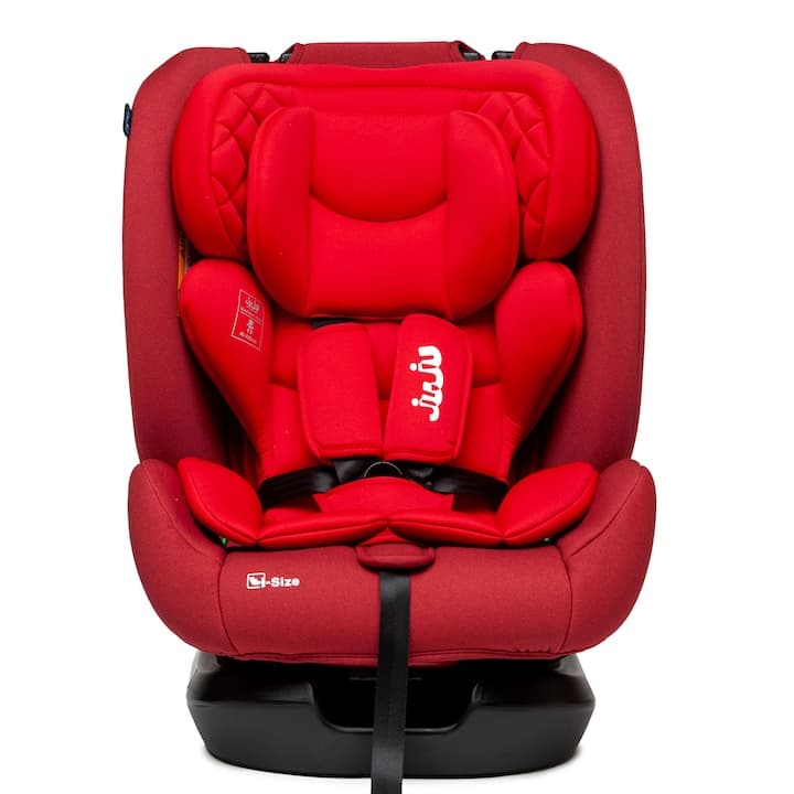 Scaun Auto pentru bebelusi si copii Juju Gladiator i-Size, 40-150 cm, pozitie de somn, spatar reglabil in 2 pozitii, tetiera reglabila, husa detasabila si lavabila, Rosu — imaginea 2