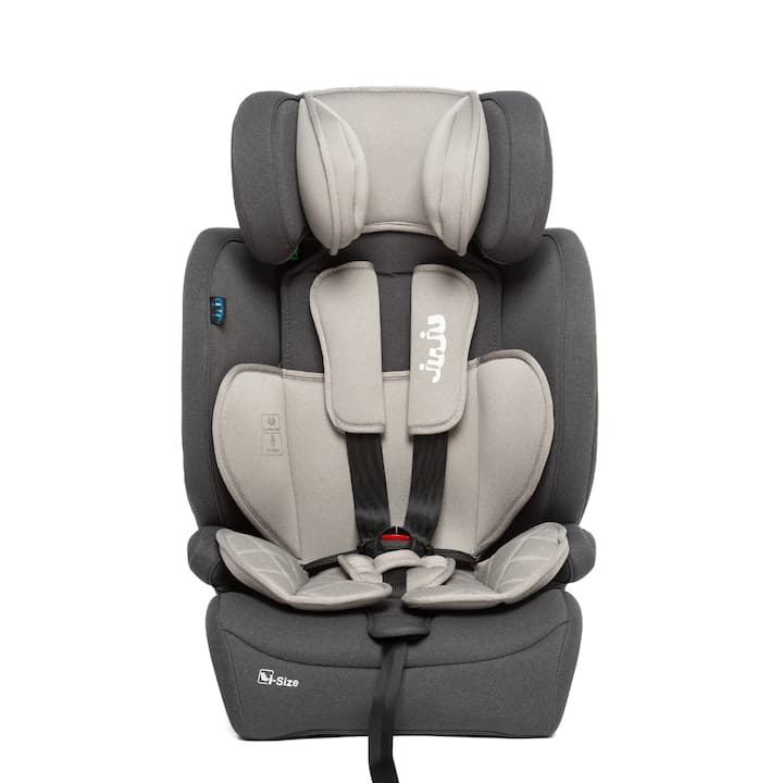 Scaun Auto pentru bebelusi si copii Juju Pro Rider i-Size, 76-150 cm, ISOFIX cu Top Tether, transformabil in inaltator auto, tetiera reglabila, husa detasabila si lavabila, Gri — imaginea 2