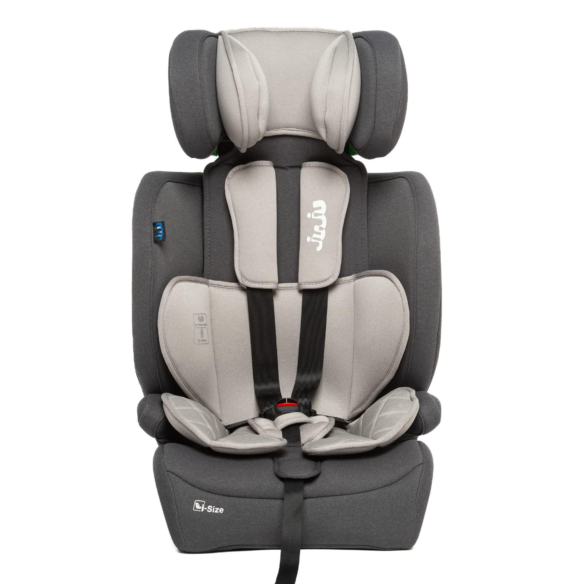 Scaun Auto pentru bebelusi si copii Juju Pro Rider i-Size, 76-150 cm, ISOFIX cu Top Tether, transformabil in inaltator auto, tetiera reglabila, husa detasabila si lavabila, Gri — imaginea 5