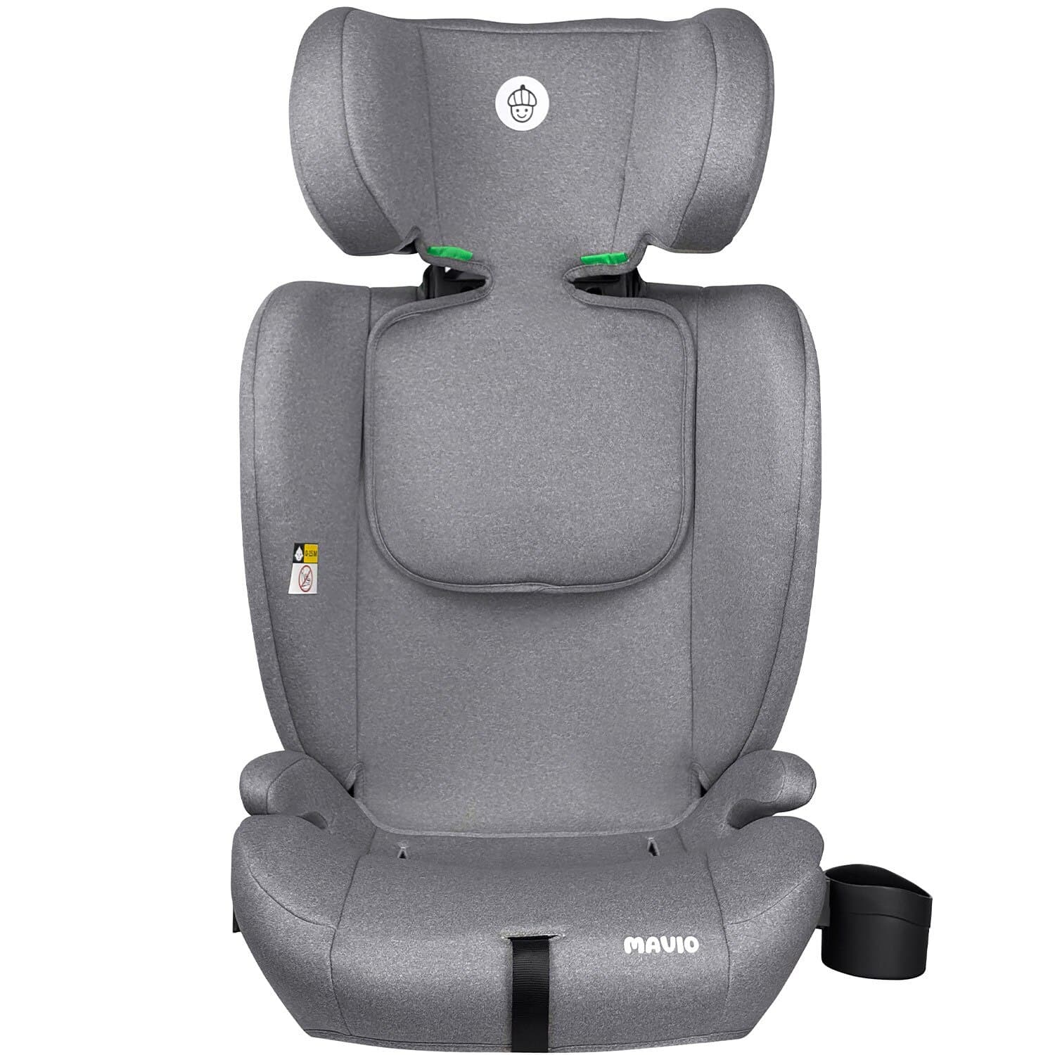 Scaun Auto Copii Mavio®, Model Active, ISOFIX + Top Tether, 76 – 150 cm, 9 – 36 kg, Copii 1 – 12 ani, Montaj cu Fata la Sensul de Mers, Tetiera Reglabila, Protectie Impact Lateral, Centura Siguranta 3 Puncte, Omologat R129, Gri/Roz — imaginea 4