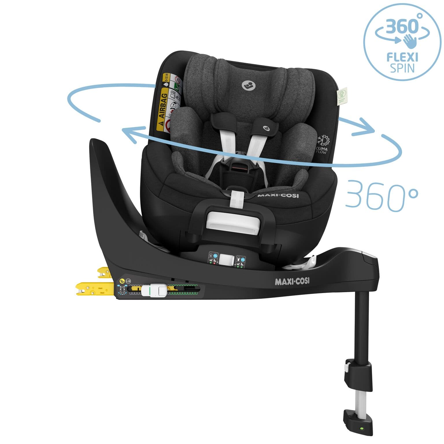 Scaun auto pentru copii Maxi-Cosi Mica Pro Eco I-Size Authentic Black, 40-105 cm, negru — imaginea 5