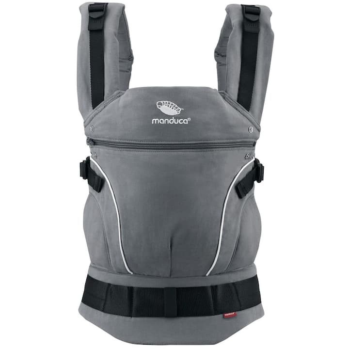 Marsupiu Manduca First PureCotton DarkGrey, pana la 20 kg, 3 pozitii, Gri
