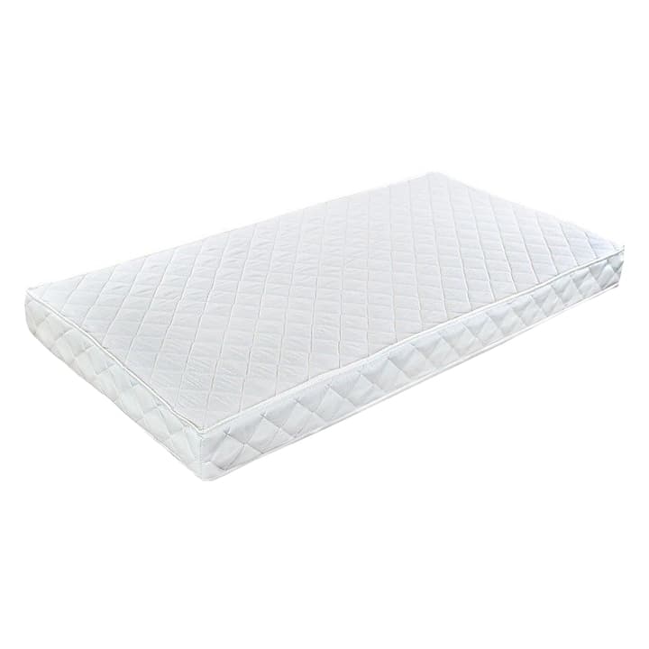 Saltea patut bebe, Babyneeds, Cocos Confort II, Cu husa detasabila, Antialergica, Cu fibre de cocos si strat de burete, 120x60x10 cm, 0 luni+, Alb